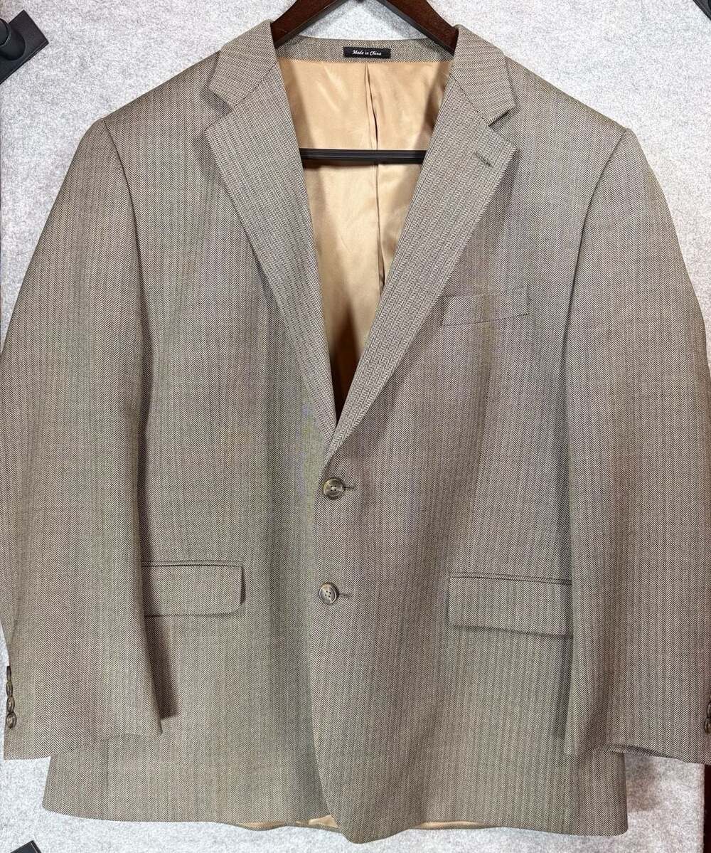 Lauren Ralph Lauren 48R‎ Herringbone Wool Sport Coat Blazer